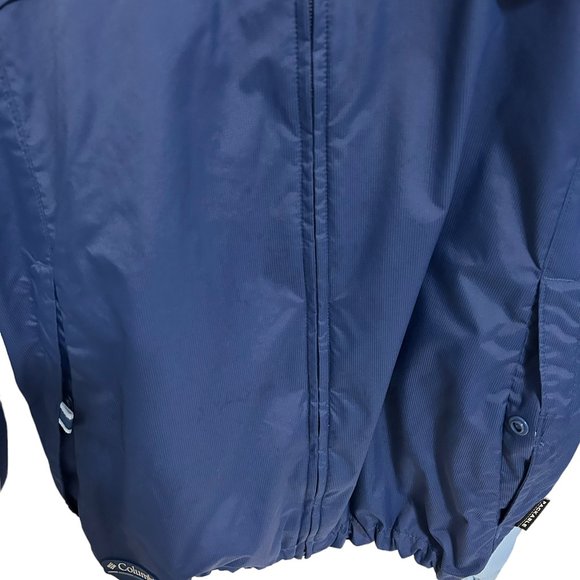 Columbia Sportswear Womens Coat Large Blue Packable Jacket Coat Waterproof - Picture 6 of 7